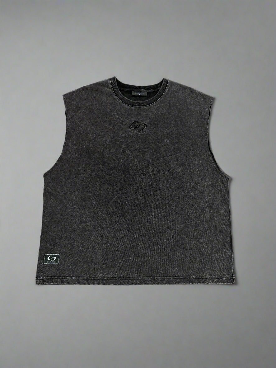 1521 - Embroidery Blackwashed Tank