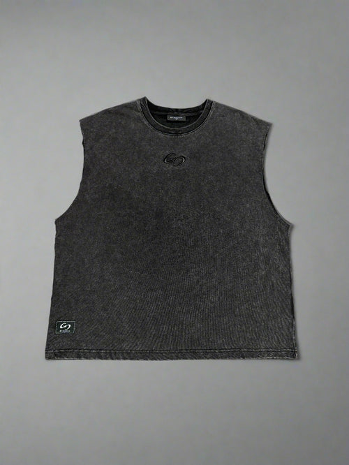 1521 - Embroidery Blackwashed Tank