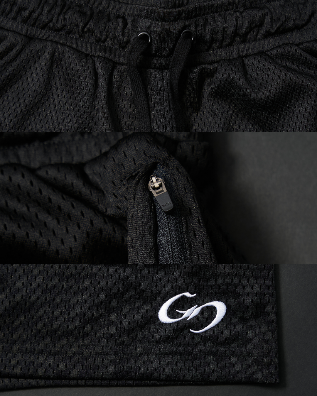 0302 Axis Mesh Shorts - Black
