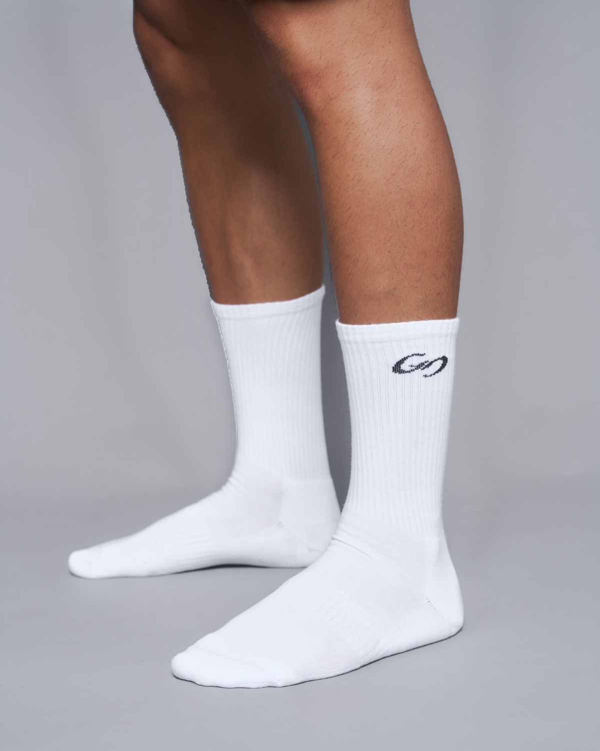 0305 Core Crew Socks — White