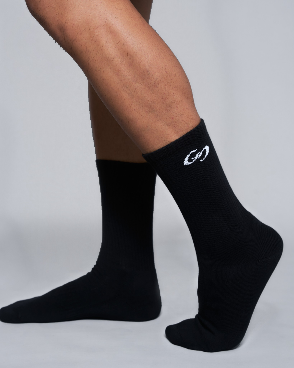 0304 Core Crew Socks — Black