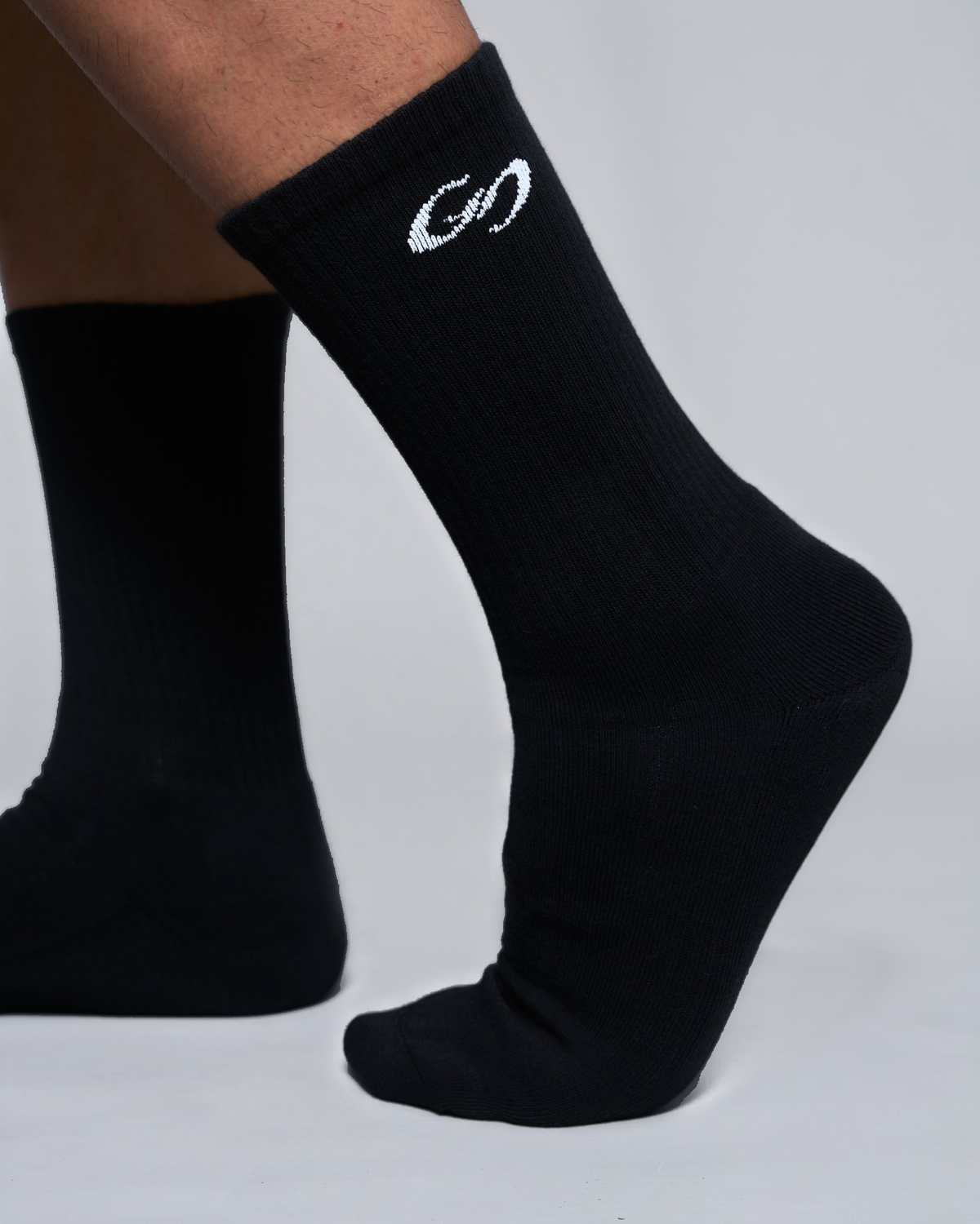 0304 Core Crew Socks — Black