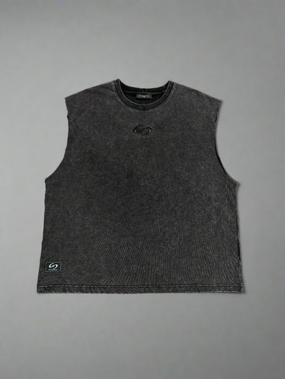 1521 - Embroidery Blackwashed Tank