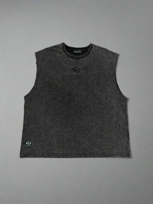 1521 - Embroidery Blackwashed Tank